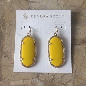 Yellow Elle Kendra Scott earrings